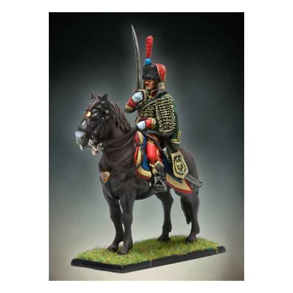 Figurine - Kit a peindre Officier de Hussards a Cheval - NA-014
