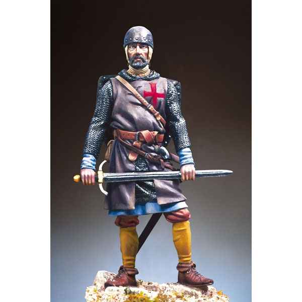 Figurine - Sergent des templiers en 1250 ap. J.-C - S11-F01