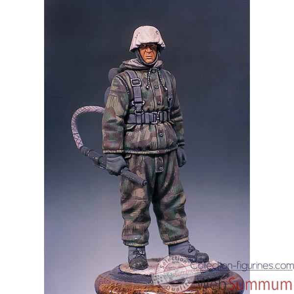 Figurine - Kit a peindre Soldat allemand portant un lance-flammes - S5-F9