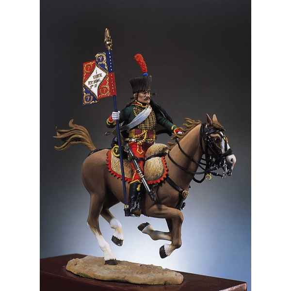 Figurine - Kit a peindre Hussard porte-etendard - S7-F11