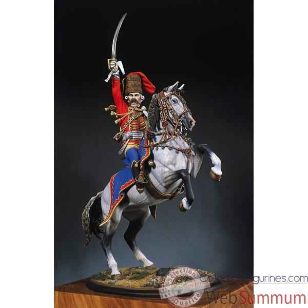 Figurine - Kit a peindre Officier des hussards prussien en 1762 - S8-F20