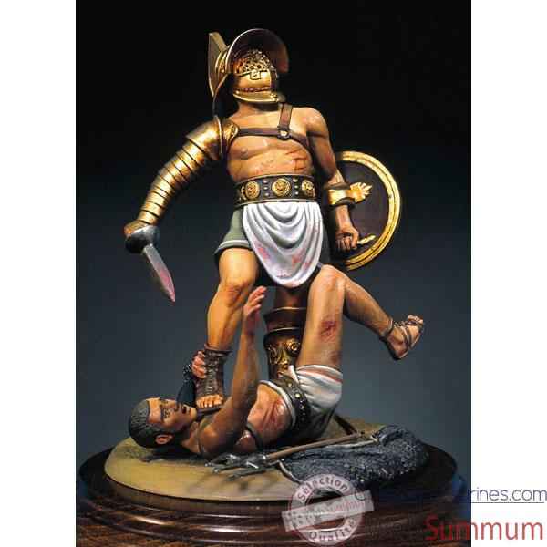 Figurine - Kit a peindre Gladiateurs  pouces vers le bas en 100 ap. J.-C. - S8-S03