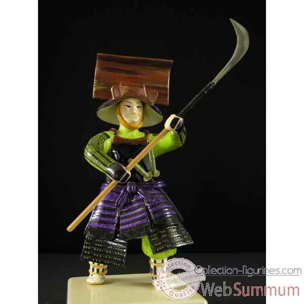 Figurine Samourai peinte Gilles Carda Naginata Falaise -84C