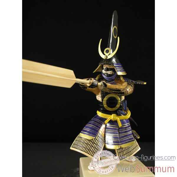 Figurine Samourai peinte Gilles Carda Rame -153C