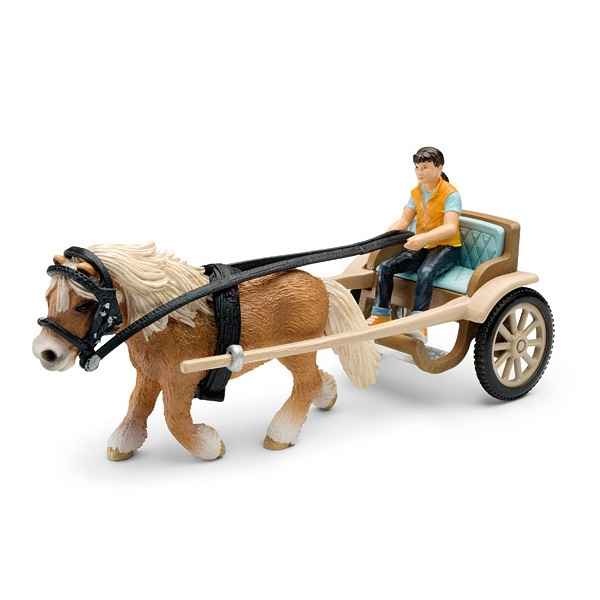Figurine Schleich Accessoires chevaux Caleche pour poney -42040