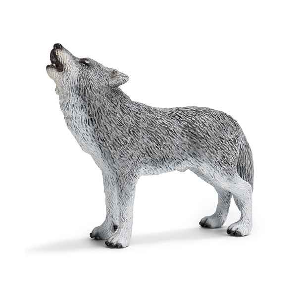 Figurine Schleich Animaux Amerique Loup hurlant -14626