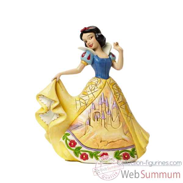 Statuette Blanche neige en robe chateau Figurines Disney Collection -4045243