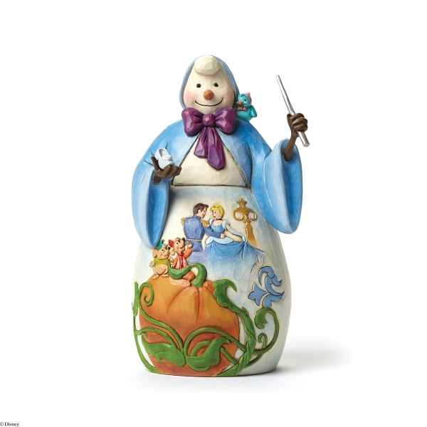 Statuette Bonhomme de neige et cendrillon Figurines Disney Collection -4046022 -1