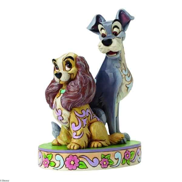 Figurine lady and tramps 60th anniversary collection disney trad -4046040 -1