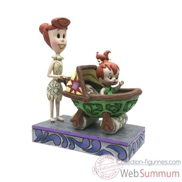 Statuette Pierreafeu bedrock buggy - wilma with pebbles Figurines Disney Collection -4058334