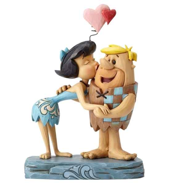 Statuette Pierreafeu rubble romance betty et barney Figurines Disney Collection -4051595 -1
