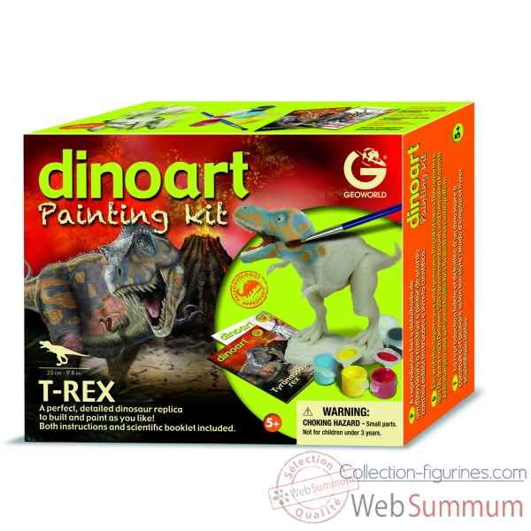 Gw dinoart painting kit - tyrannosaurus rex Geoworld -CL302K