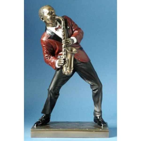 Musicien jazz alto saxo veste rouge -WU76545