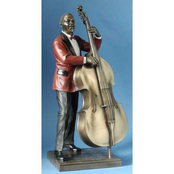 Jazzman joueur de basse veste rouge -WU76222
