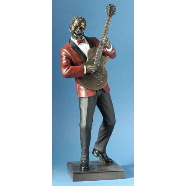 Jazzman a la guitare veste rouge -WU76221