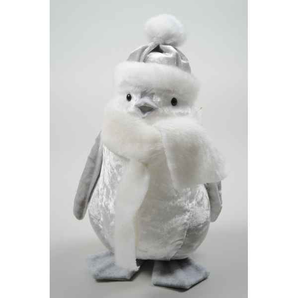 Pingouin polystyrene avec echarpe avec tete Kaemingk -611644
