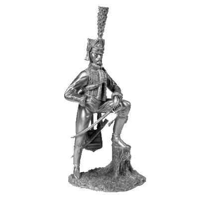 Figurine collection empire hussard 1er regiment les etains du graal em003