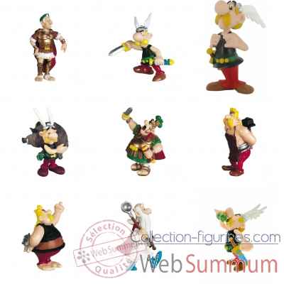 Lot 9 figurines collection Asterix -LWS-415