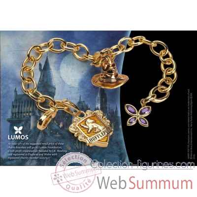 Bracelet charms - lumos poufsouffle - harry potter Noble Collection -NN7714