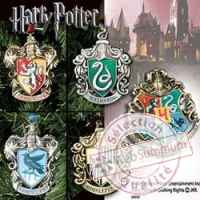 Harry potter set 5 decorations sapin hogwarts (poudlard) Noble Collection -nob07333