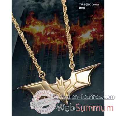 Pendentif - dark knight plaque or Noble Collection -NN4729