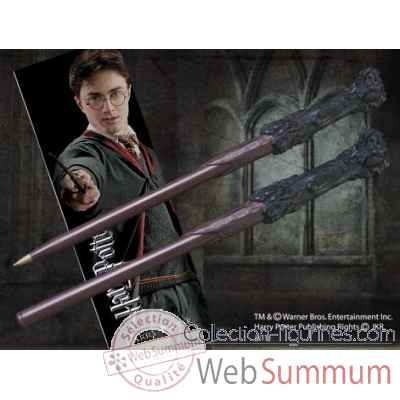 Stylo baguette & marque-page harry potter Noble Collection -NN8636