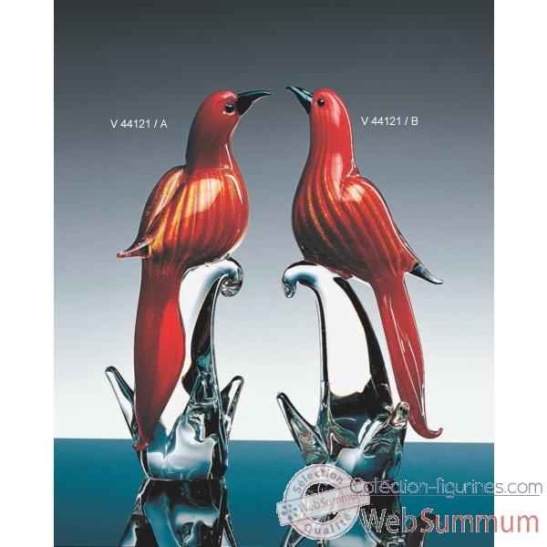 Oiseau tropical en verre Formia -V44121-B