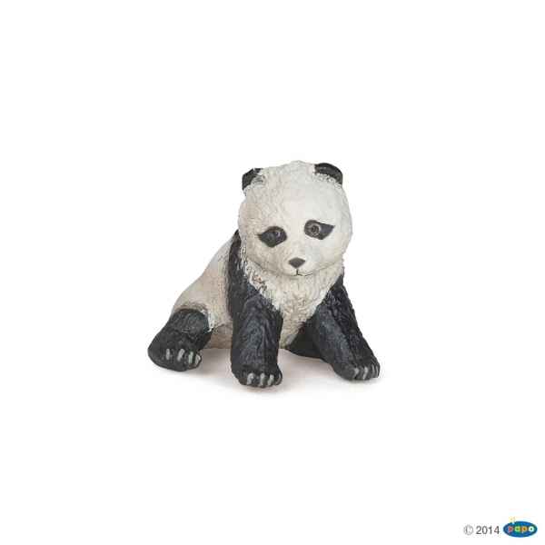 Figurine Bebe panda assis Papo -50135