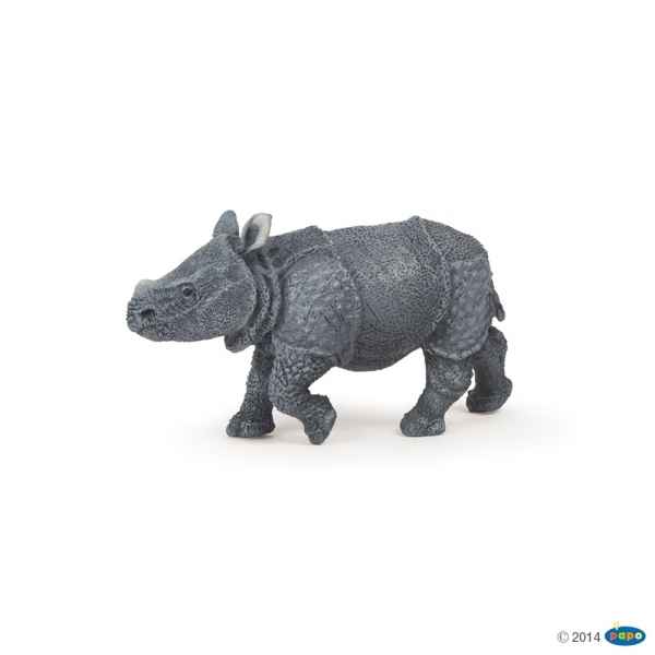 Figurine Bebe rhinoceros indien Papo -50148