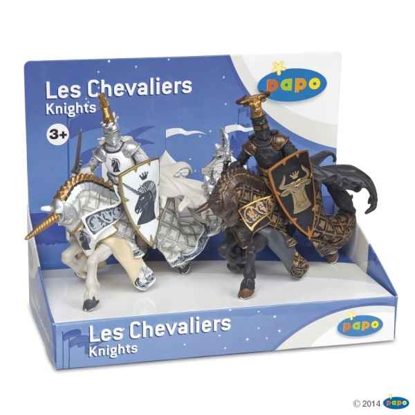 Figurine Boite presentoir maitre des armes cimier taureau et licorne Papo -39750