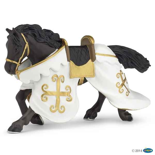 Figurine Cheval du chevalier cotte de maille Papo -39770