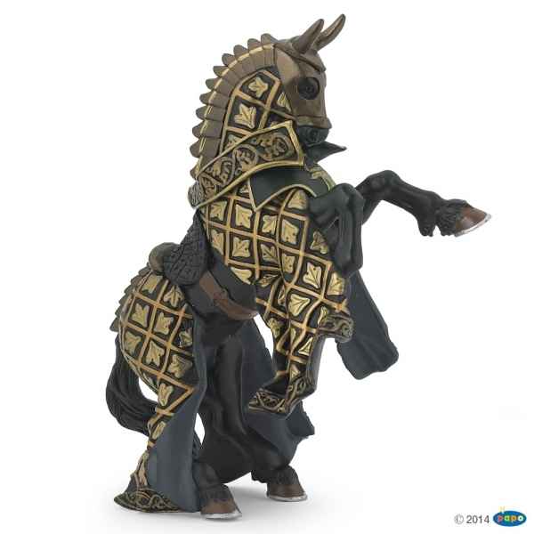 Figurine Cheval du maitre des armes cimier taureau Papo -39918