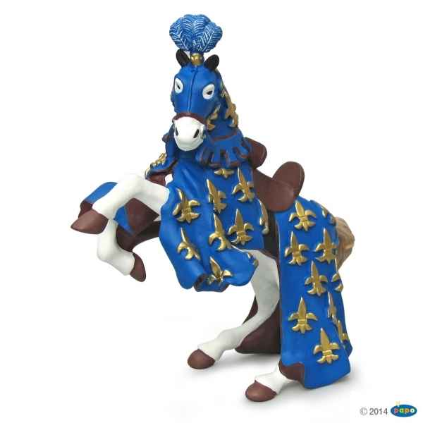 Figurine Cheval du prince philippe bleu Papo -39258