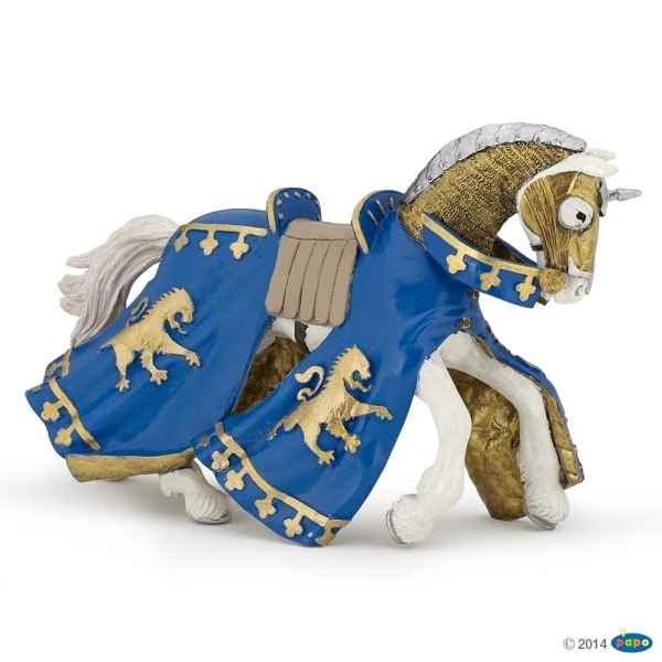 Figurine Cheval du prince richard bleu Papo -39774