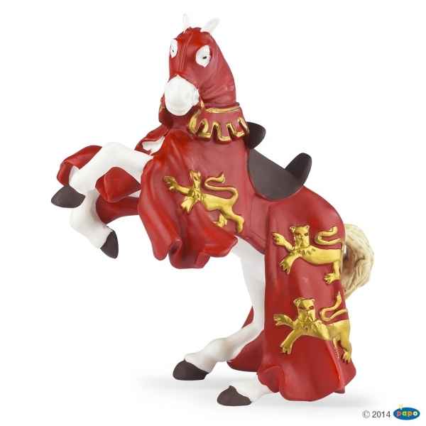 Figurine Cheval du roi richard rouge Papo -39340