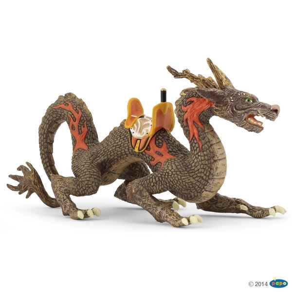 Figurine Dragon de feu avec selle Papo -38973