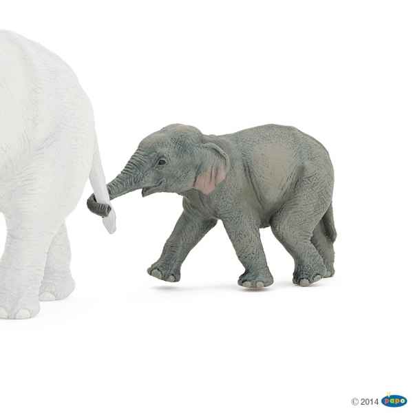 Figurine Elephanteau d\'asie Papo -50132