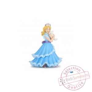Figurine princesse bleue au chat Papo -39125