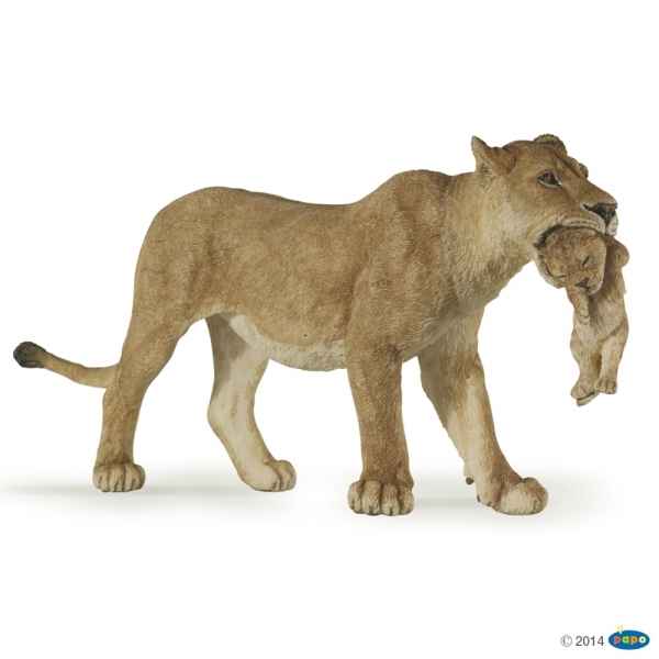 Figurine Lionne avec lionceau Papo -50043