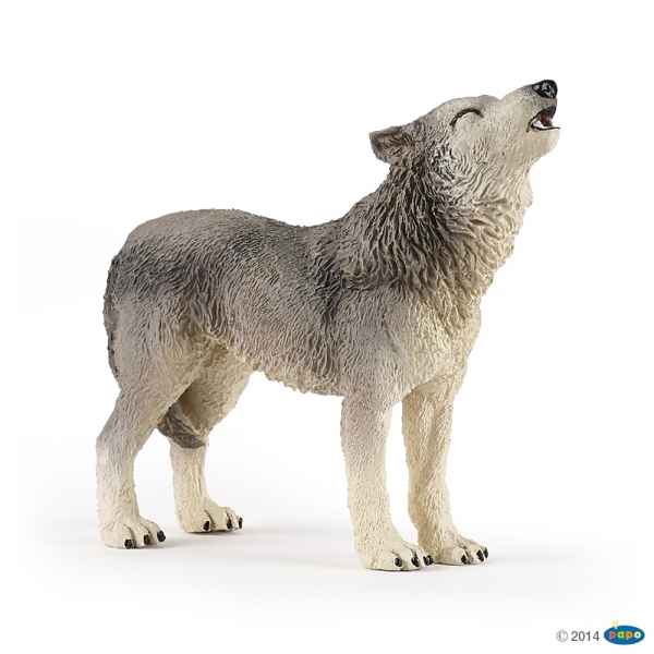Figurine Loup hurlant Papo -50171