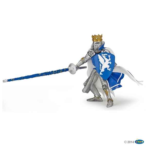 Figurine Roi au dragon bleu Papo -39387