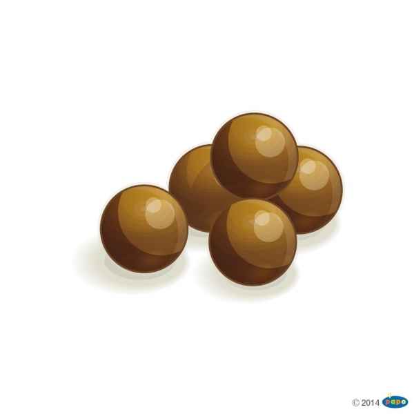 Figurine Set de 5 boulets de catapulte Papo -39261