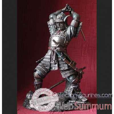 Statuette art samurai au combat -WU71008