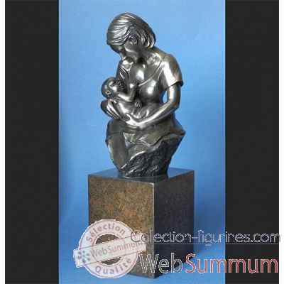 Statuette Body talk maternite femme et son enfant devotion -WU09604