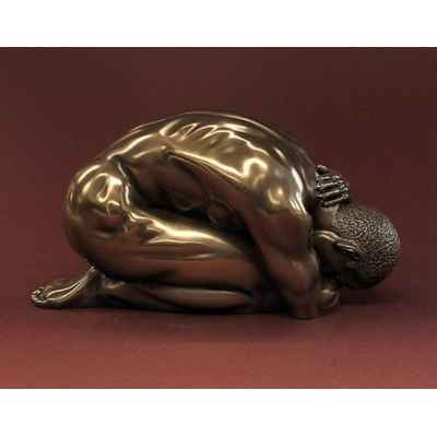 Figurine body talk - kneeling man large  - wu74990