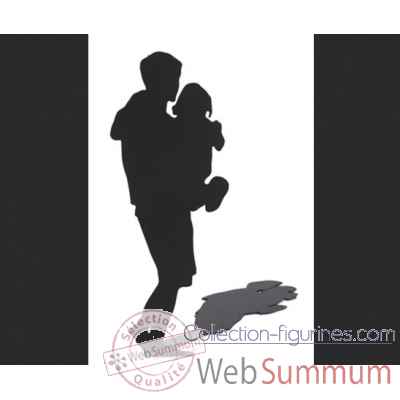 Figurine silhouette ombre homme et enfant -SF06