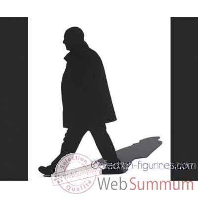 Figurine silhouette ombre homme qui marche -SF07