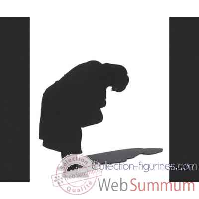 Figurine silhouette ombre femme se penchant -SF12