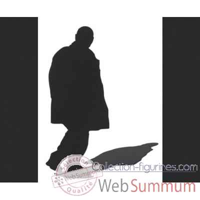 Figurine silhouette ombre homme au grand manteau -SF14
