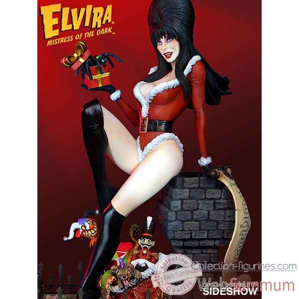 Elvira: scary christmas statuette -SS902544